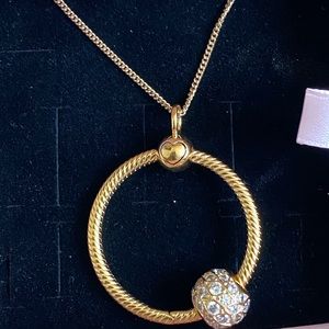 Pandora charm necklace.